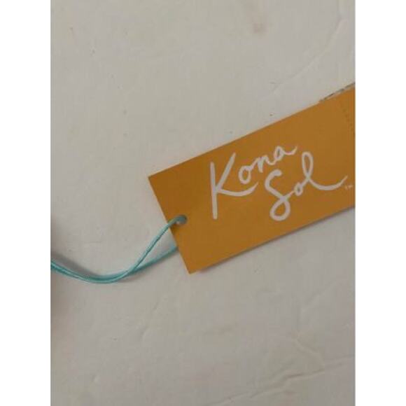 NWT Bikini Gingham Pink Underwire Top Kona Sol Women's M - Picture 2 of 3